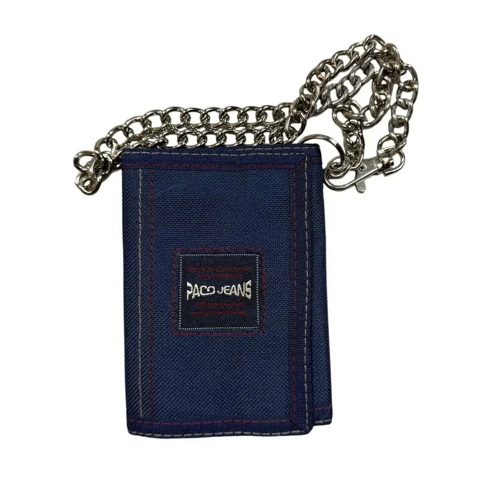 Vintage Y2K Paco Jeans Chain TriFold Wallet